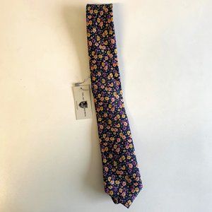 Black Brown Floral Tie NWT